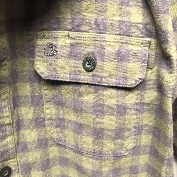 Swanndri Plaid Flannel Shirt Mens Size XXL Cotton Green Long Sleeve Tailored Fit - Picture 3 of 7